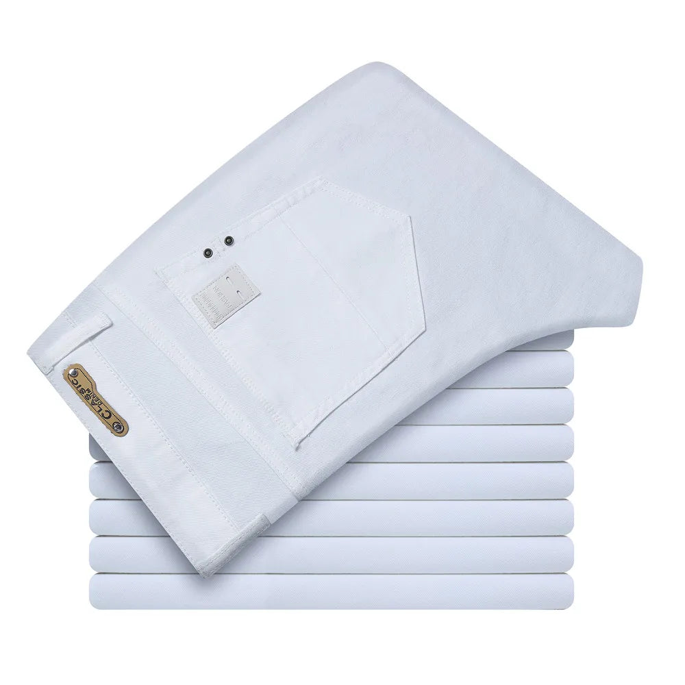 Men White Jeans Fashion