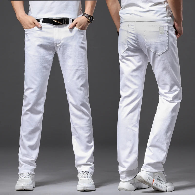 Men White Jeans Fashion