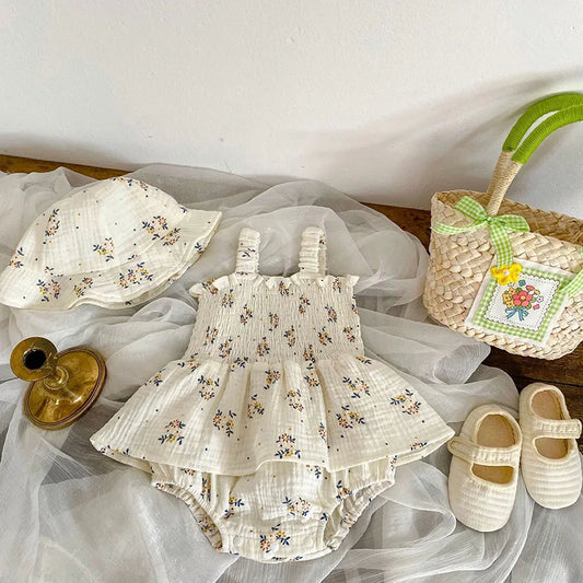 2PCS Summer Baby Girls Bodysuit