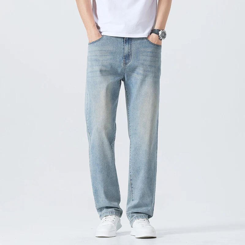 Men's Thin Jeans Summer