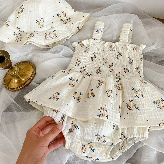 2PCS Summer Baby Girls Bodysuit