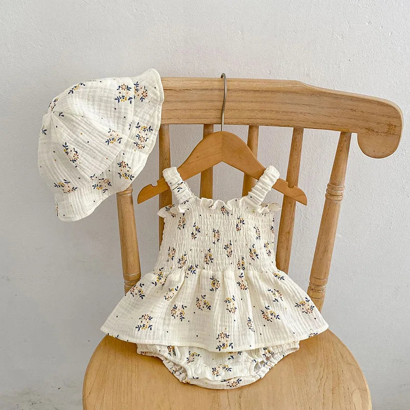 2PCS Summer Baby Girls Bodysuit