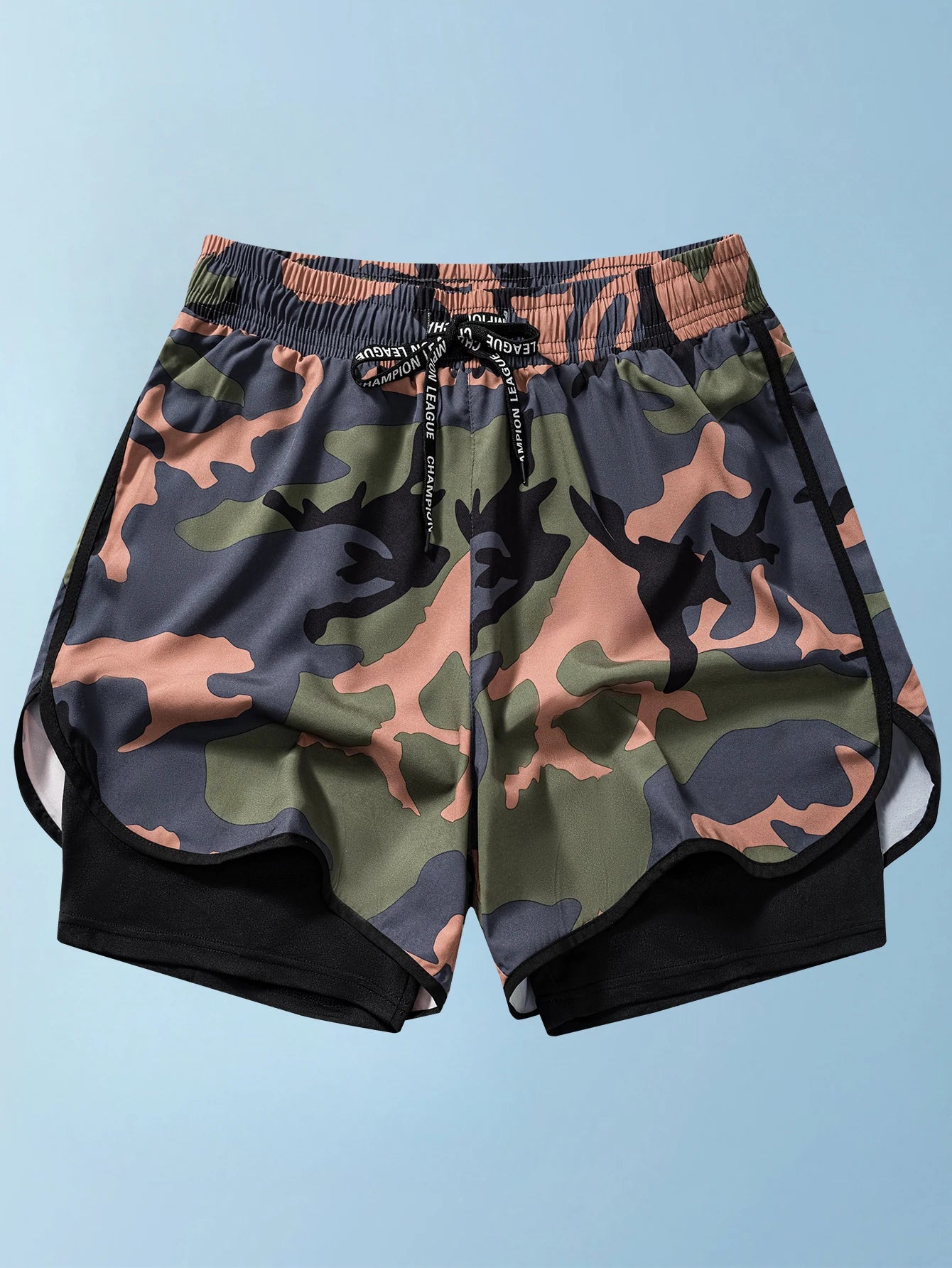 Men's two-in-one shorts