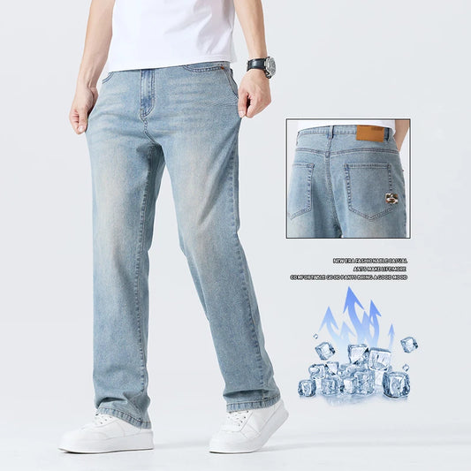 Men's Thin Jeans Summer